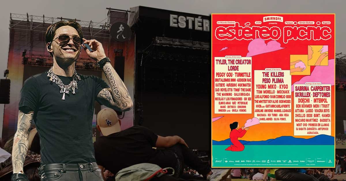 Este es el cartel por días del Festival Estereo Picnic 2026
