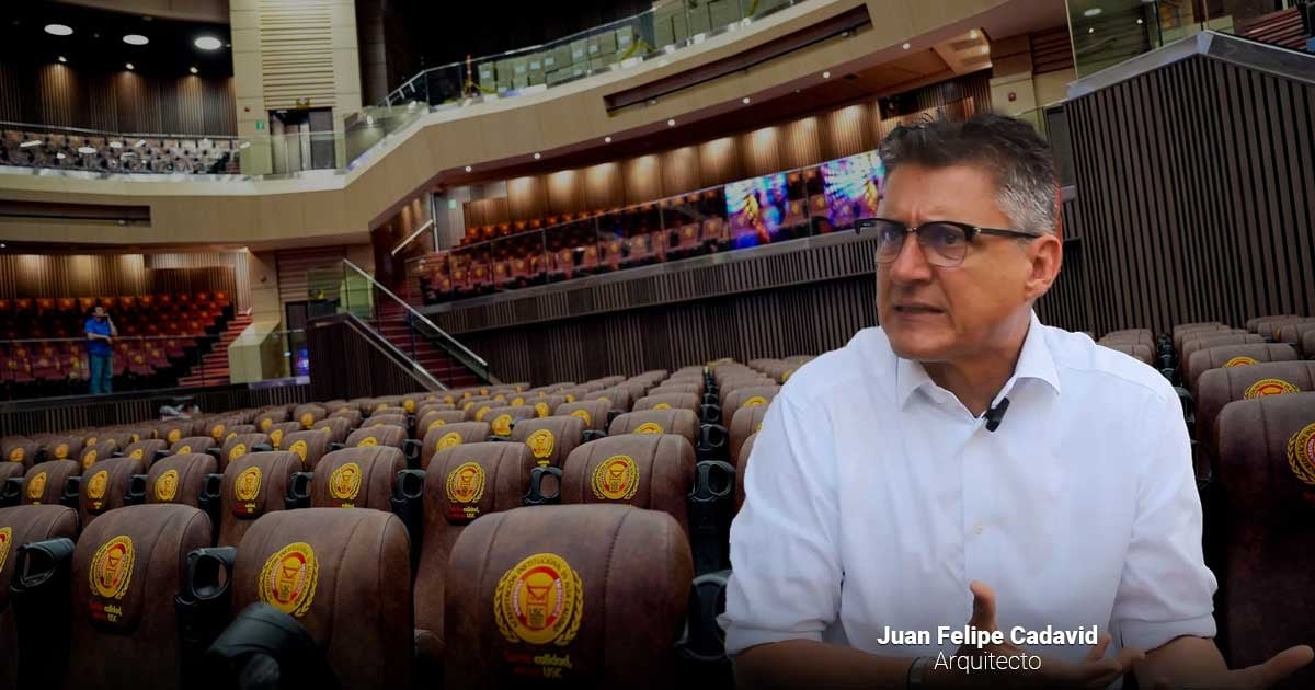 El arquitecto paisa que hizo el mega teatro caleño elegido como uno de los mejores de América Latina