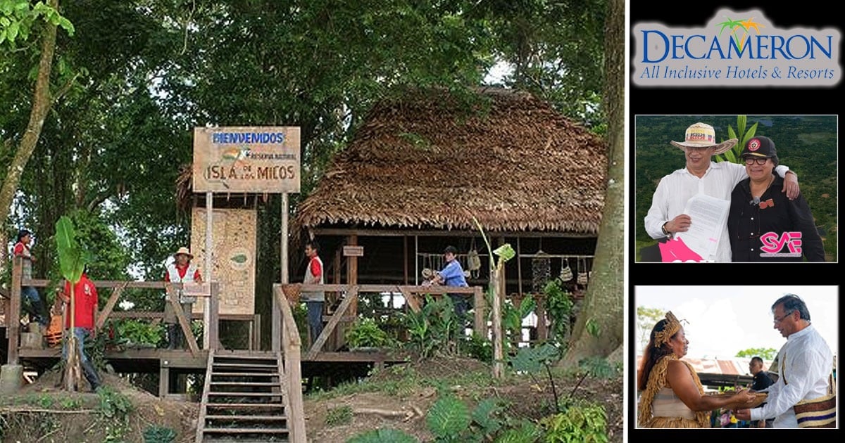 El negociazo de Decameron de los Santo Domingo con la Isla de los Micos en el Amazonas