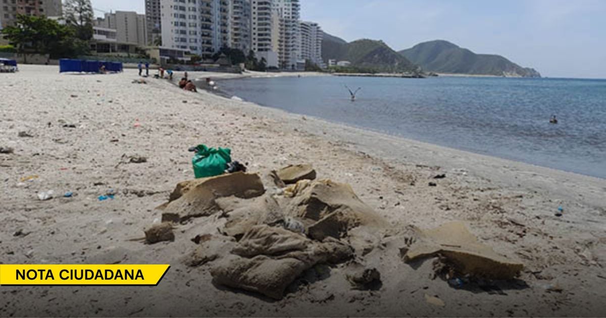 Así fue la desaparición de dos de las seis playas en la bahía de Santa Marta