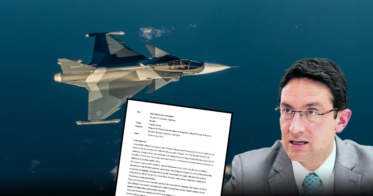 La Fiscalía sueca entra a jugar en el caso de 18 aviones Gripen por los que pagó el gobierno Petro $ 16. 5 billones