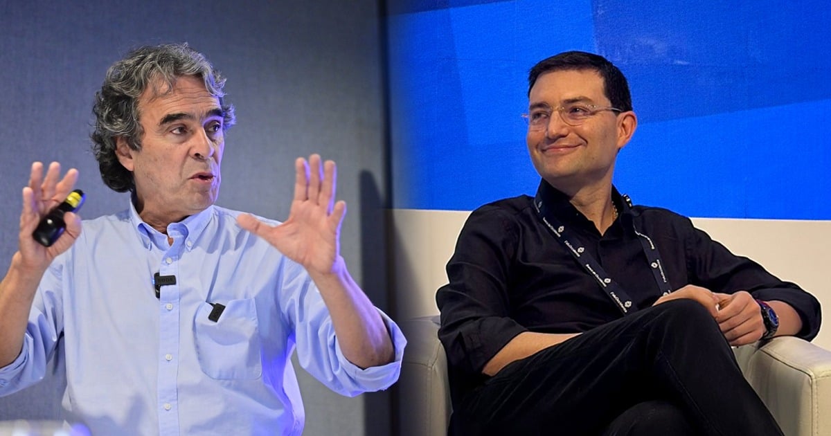 La mano del excontrarlor  Pipe Cordoba al precandidato presidencial Sergio Fajardo en el Congreso de la Infraestructura