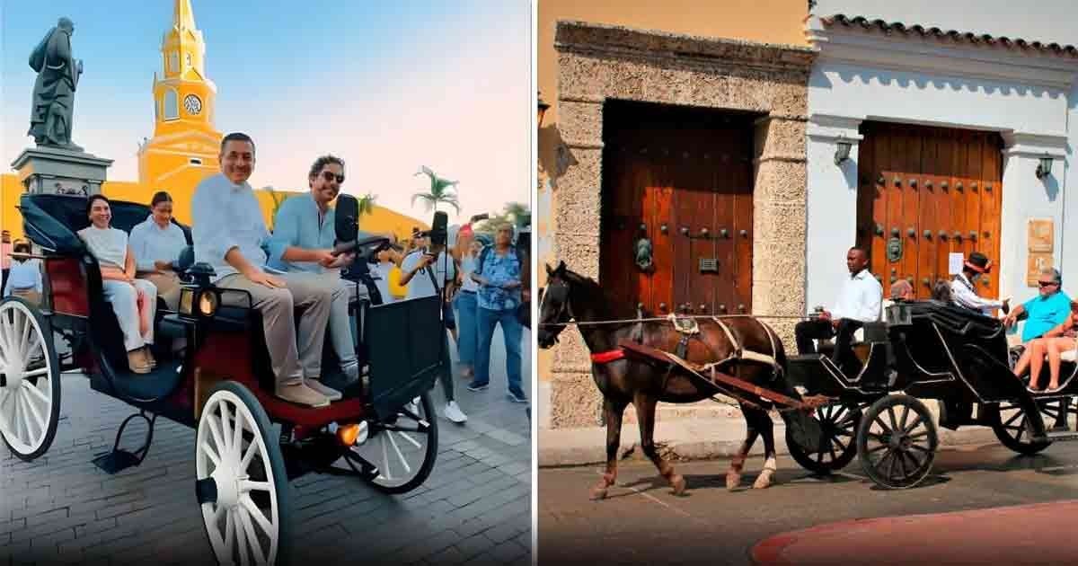 Adiós a los tradicionales coches de caballo de Cartagena, para abrirle paso a los carruajes eléctricos chinos
