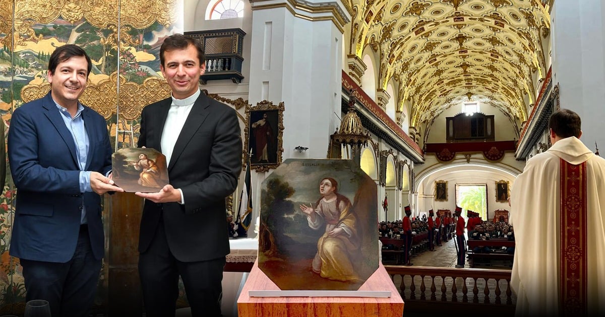 El increíble regreso a una iglesia de Bogotá de un cuadro robado hace 40 años, reaparecido en una subasta uruguaya