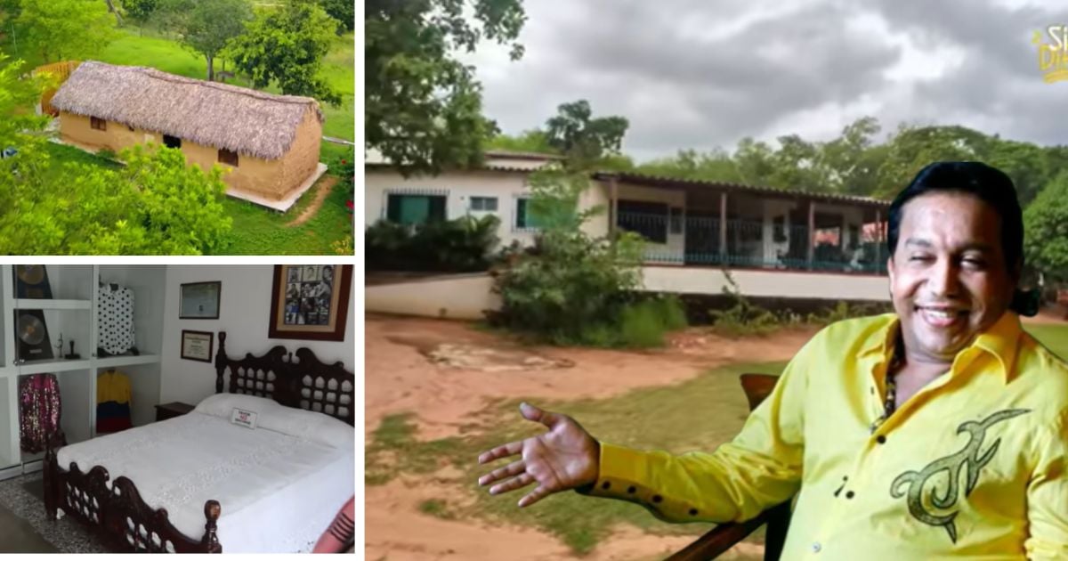 Las dos casas de Diomedes Díaz, ahora museos, que levantó en el mismo lugar donde nació pobre