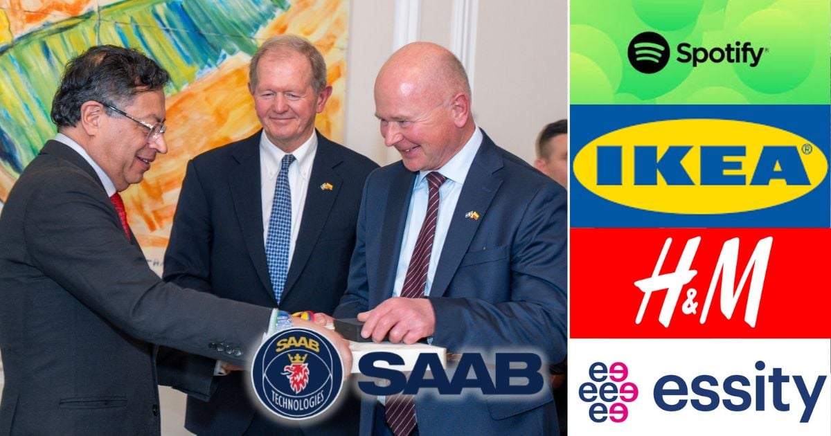La avanzada empresarial de los suecos en Colombia con sus aviones Saab, Ikea, H&M y 100 empresas más