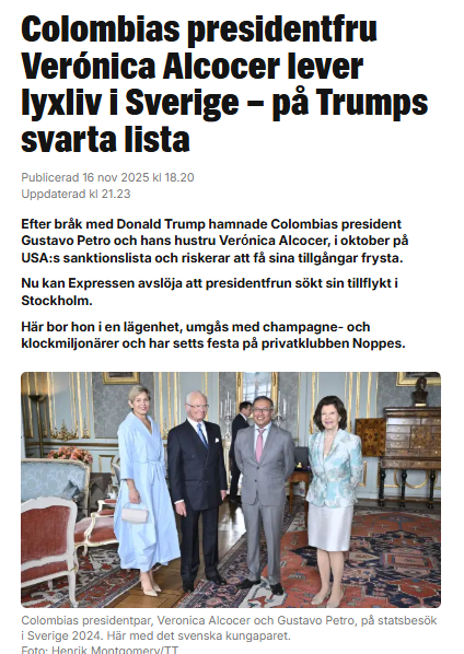 Verónica Alcocer y sus lujos en Estocolmo reportado por un medio sueco que la tiene en la lupa hace un año - -- Las2orillas - Verónica Alcocer y sus lujos en Estocolmo reportado por un medio sueco que la tiene en la lupa hace un año