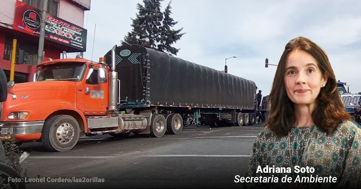 Los camiones de carga que atraviesan Bogotá son los mayores contaminantes del aire de la ciudad