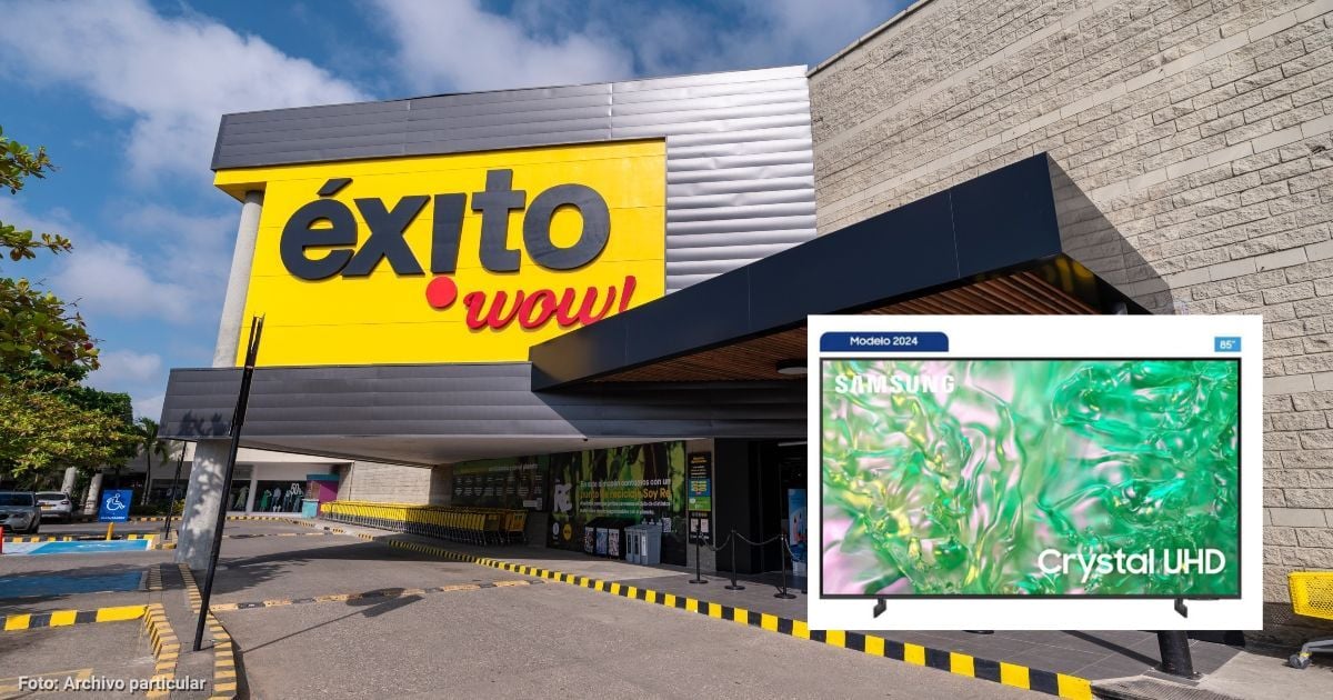 El insuperable televisor Samsung de 85 pulgadas que sorprende con un 53% de descuento en el Éxito