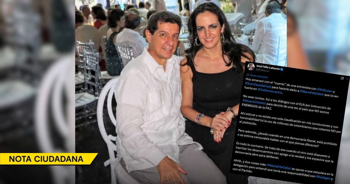 Lafaurie salió con toda a defender a Cabal con un mensaje en X que generó tensiones