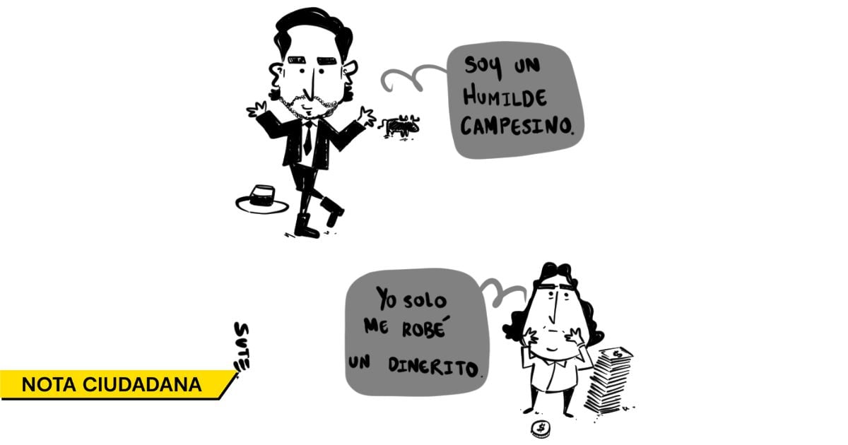 Caricatura: Hijos malcriados por el poder