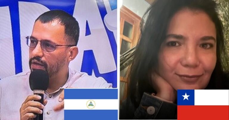  - La cónsul de Santiago de Chile y el protector del prófugo Carlos Ramon González en Nicaragua con maletas empacadas