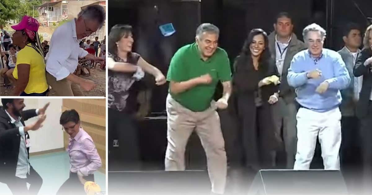Álvaro Uribe, Claudia López y otros políticos colombianos que han hecho el oso bailando por votos