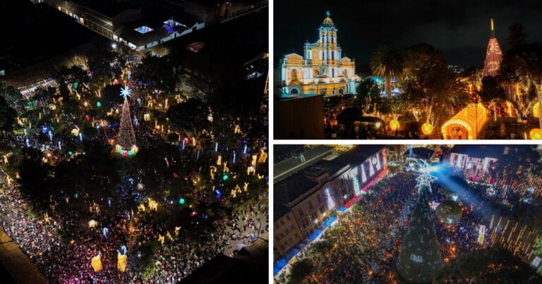 Alumbrados navideños - Los 3 pueblos de Cundinamarca para ver impresionantes alumbrados navideños, están cerca a Bogotá