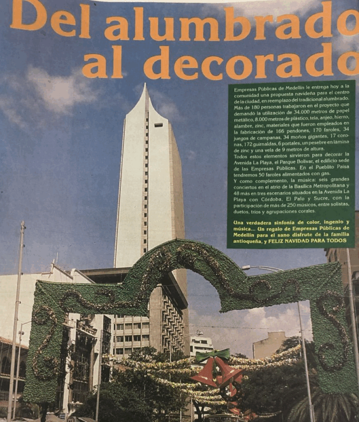  - Así nació el alumbrado navideño de Medellín: una tradición que se encendió hace más de medio siglo