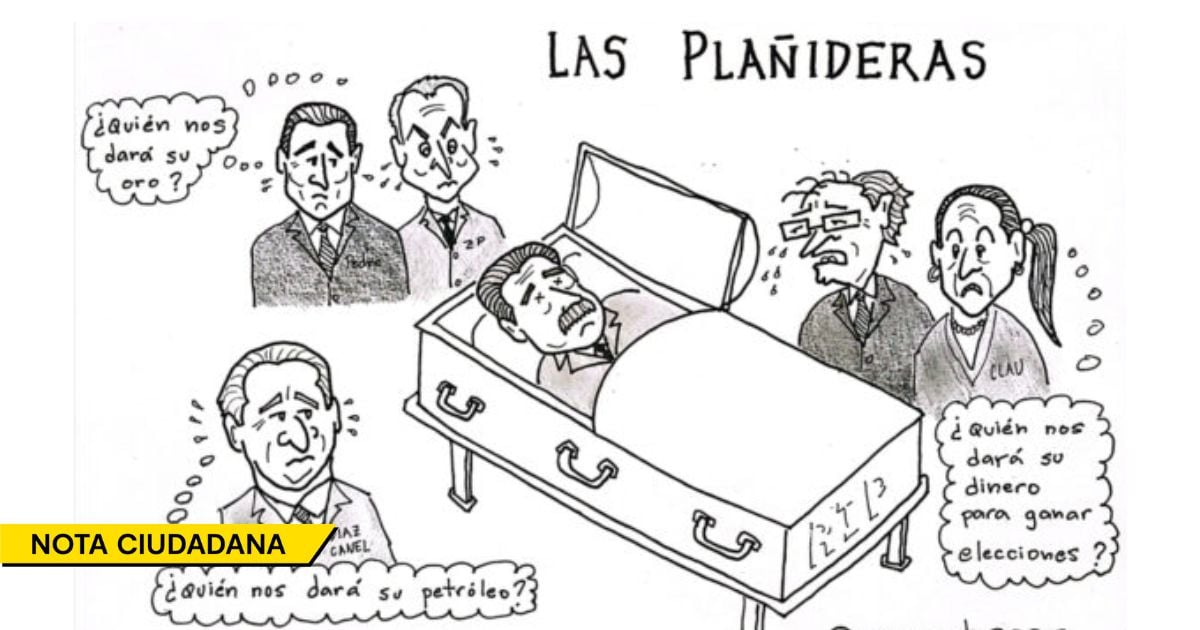 Caricatura: El duelo de la clientela de Maduro