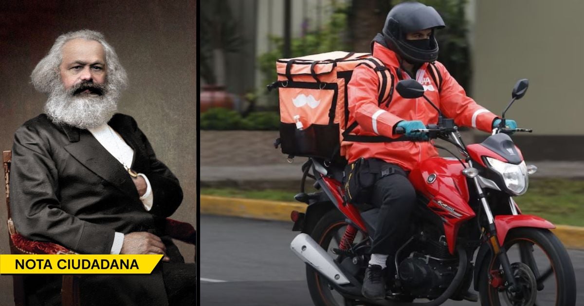 La idea de Marx que cobra vida en cada pedido de Rappi que no paga el desgaste de la moto ni del conductor