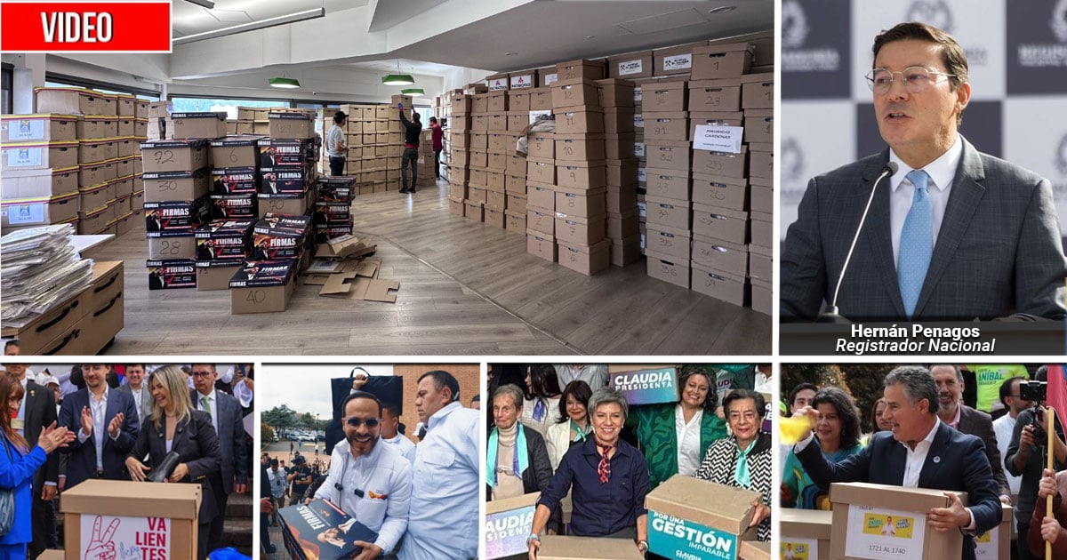 Así revisó la Registraduría las 31 millones de firmas que entregaron los candidatos a presidente y 40% fueron anuladas