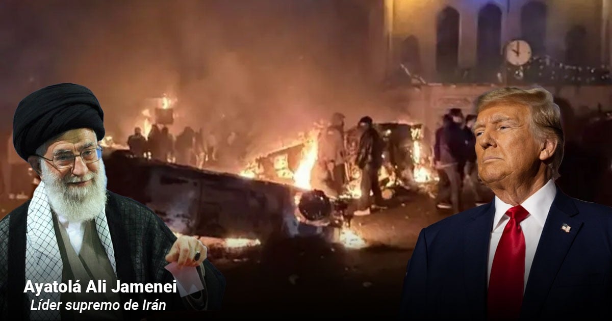 Irán bajo fuego: protestas contra Jamenei,más de 500 muertos y la amenaza de Trump de entrar con su ejército