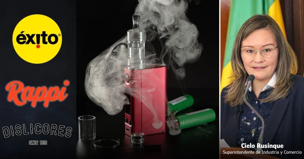 Campanazo a la venta digital de vapeadores por parte de Rappi, El Éxito y Dislicores