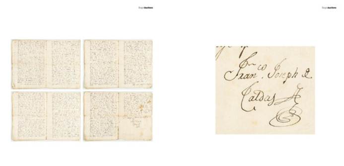  - Un manuscrito del Sabio Caldas que guardaba una familia bogotana fue vendido en  millones. ¿Por qué pagaron tanto?