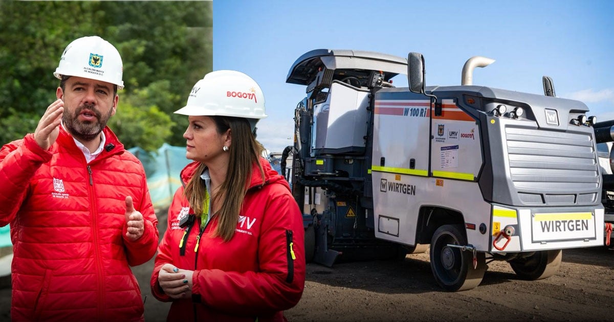 Aterrizó la tecnología alemana para tapar huecos en Bogotá: una máquina importada por la alcaldía de Galán