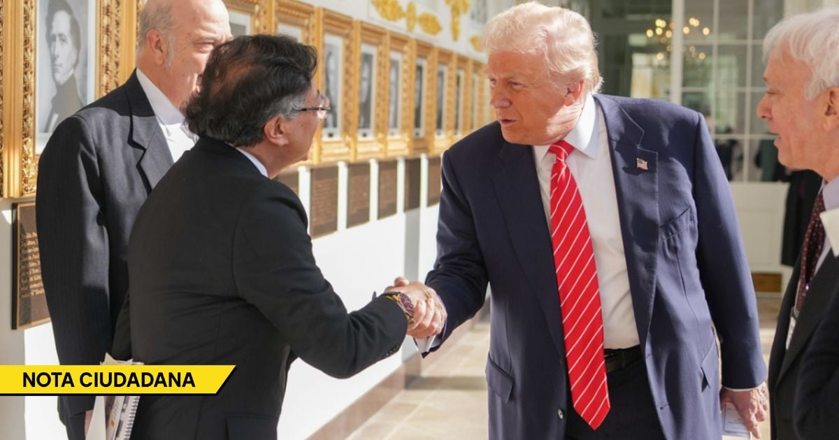 Trump recibió a Petro en Washington sin protocolos y por la puerta de atrás