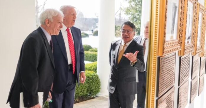  - Crónica del encuentro entre Trump y Petro, quien por primera vez en casi 4 años llegó antes de la hora a una cita