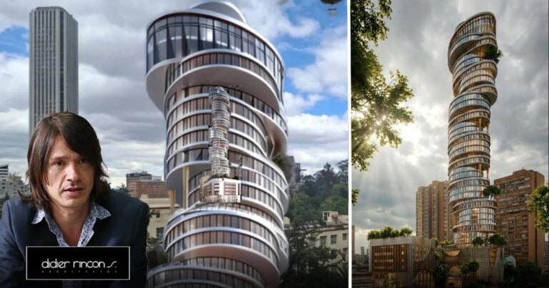 Supersonik, el edificio inclinado en el centro de Bogotá que ya convenció el 25% de compradores