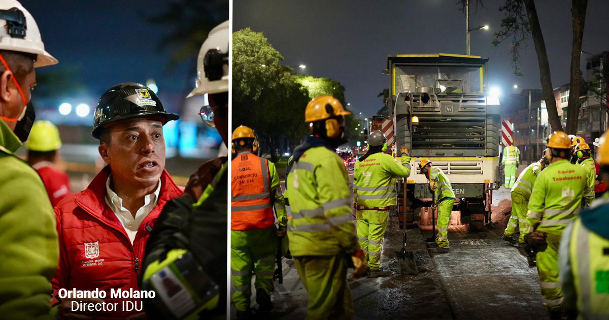  - Así trabajan 1.200 personas en las noches y madrugadas para tapar los huecos de Bogotá