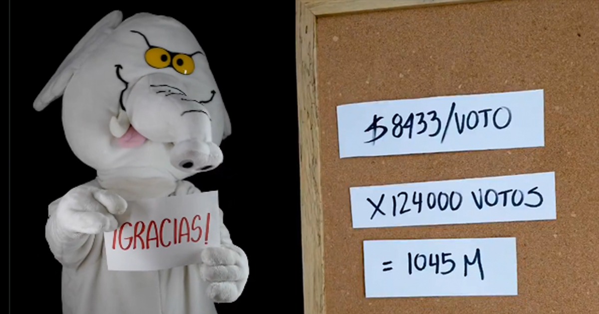  - El Elefante Blanco hizo la campaña más barata y con $ 40 millones logró una curul en el Senado