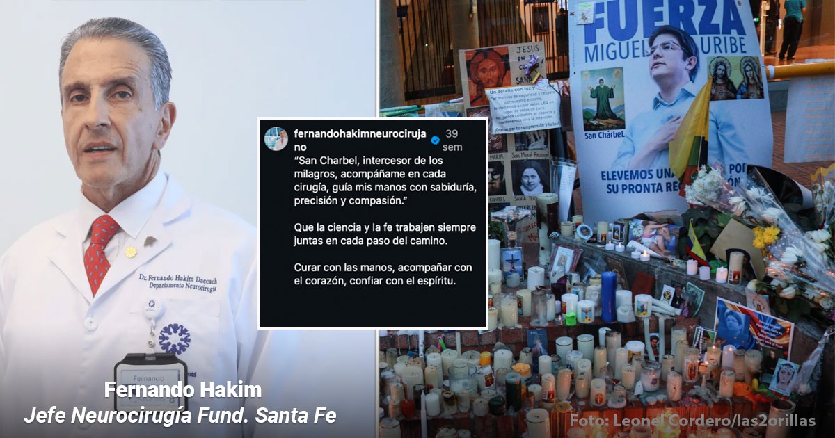  - El neurocirujano que intentó salvar a Miguel Uribe ya tendrá dónde rezarle a San Chárbel, el santo al que le tiene fe