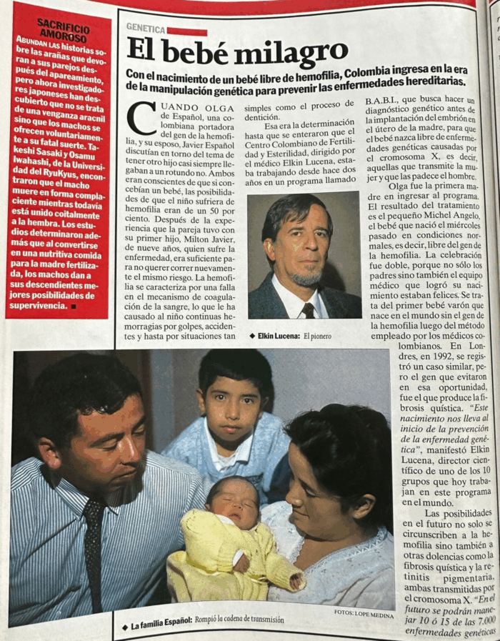 Elkin Lucena, pionero de la cura de la hemofilia