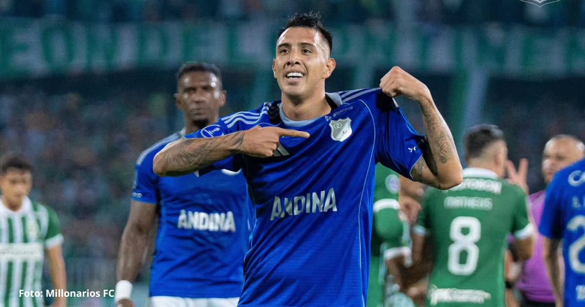 Rodrigo Contreras - De dónde salió el delantero de Millonarios que le quitó la Sudamericana a Nacional en el Atanasio
