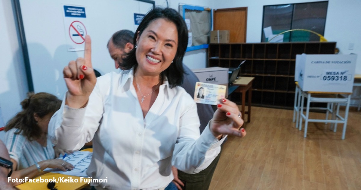  - Keiko Fujimori terminó favorecida por la crisis de Perú y aseguró su paso a segunda vuelta