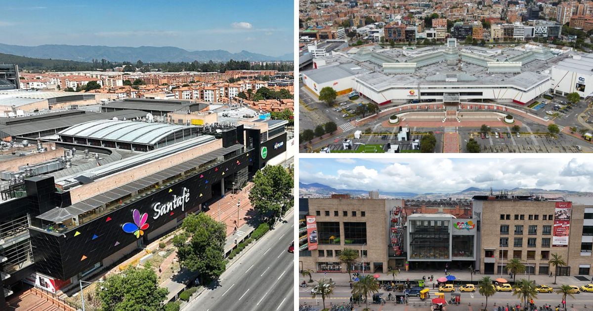  - Los 5 centros comerciales de Bogotá que más ingresos lograron tener durante 2025, la lista sorprende