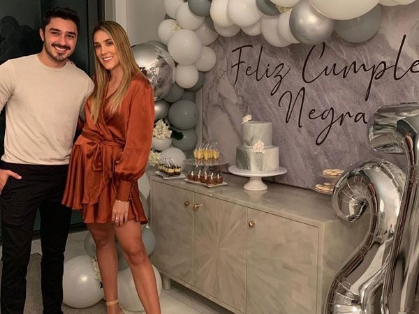 Daniela Ospina y su exnovio Harold Jiménez, con quien tuvo una relación después de James Rodríguez y antes de Gabriel Coronel