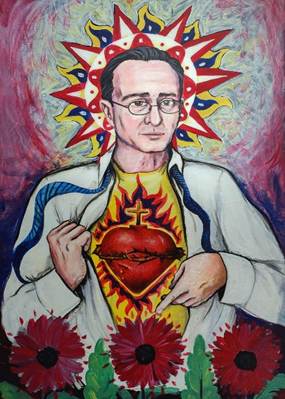  - La pintura que Paloma Valencia tiene en su casa en la que Álvaro Uribe aparece como Jesucristo