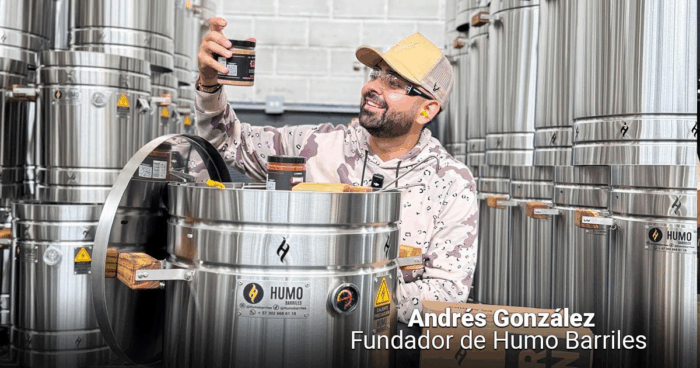 La historia del paisa Andrés Humo Barriles y como logró exportar US millones con sus barriles para asar carne