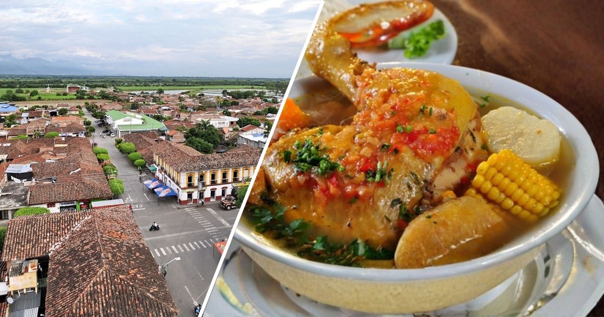  - Cuál es el pueblo colombiano con el mejor sancocho de gallina, no está cerca a Bogotá