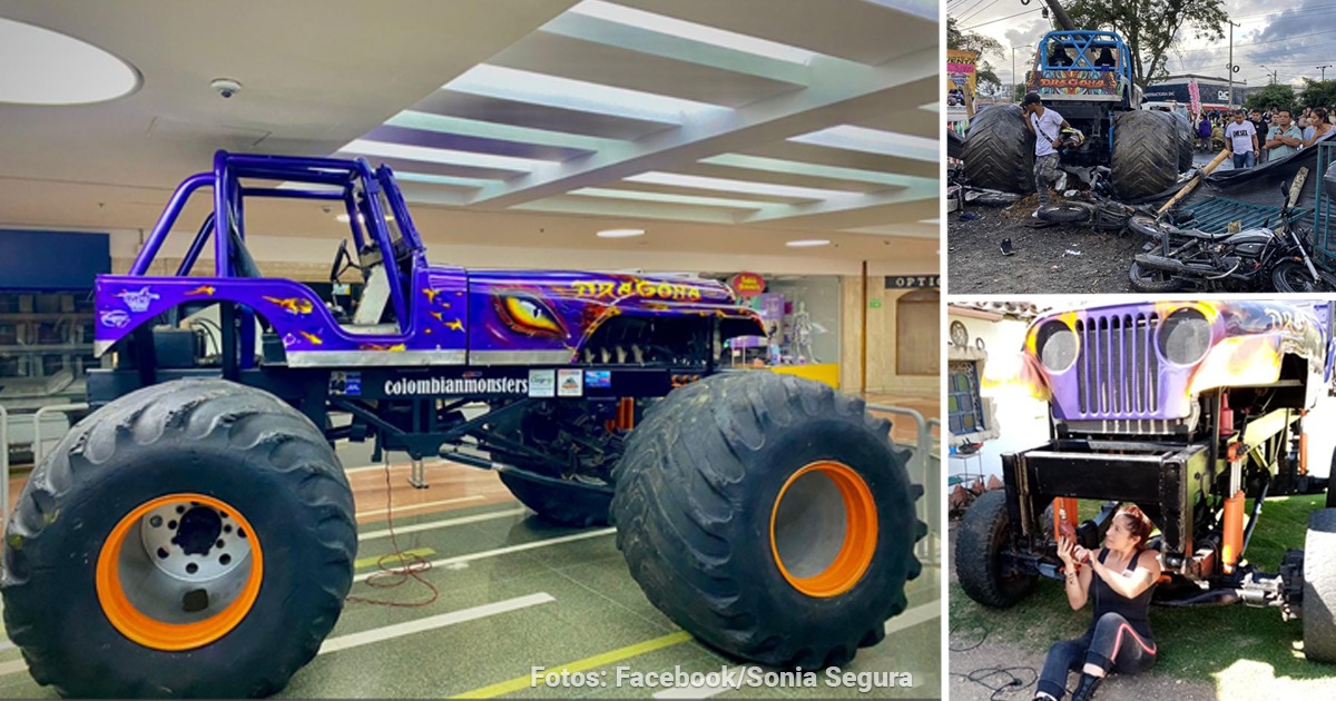 Monster truck en Popayán y Sonia Segura, quien lo conducia - Los millonarios gastos para mantener un ‘monster truck’, el camión que causó la tragedia en Popayán