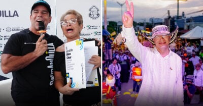 Petro aterriza en Barranquilla a entregar paneles solares mientras Alejandro Char legaliza predios