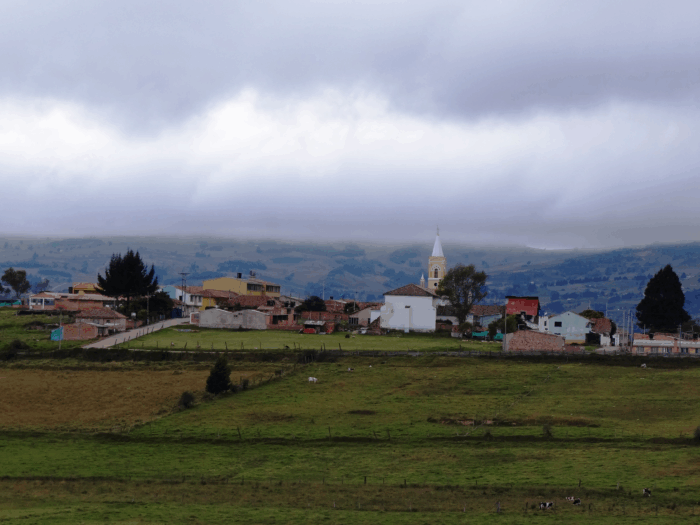 Así puede llegar al pueblito de Boyacá donde puede probar uno de los mejores corderos de Colombia