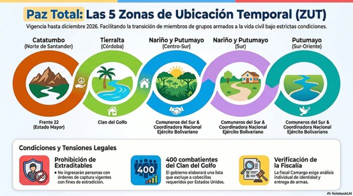  - Las 5 zonas del país donde Petro busca instalar combatientes antes de dejar el poder