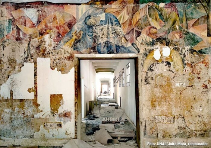 El mural del pintor comunista que la dictadura de Rojas Pinilla sepultó bajo doce capas de pintura en la U. Nacional - El mural del pintor comunista que la dictadura de Rojas Pinilla sepultó bajo doce capas de pintura en la U. Nacional