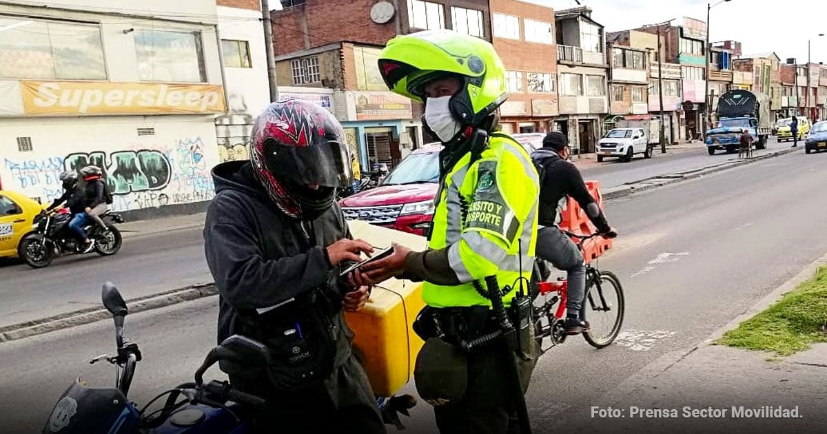  - Plan de choque en Bogotá para despejar las calles de motociclistas irresponsables