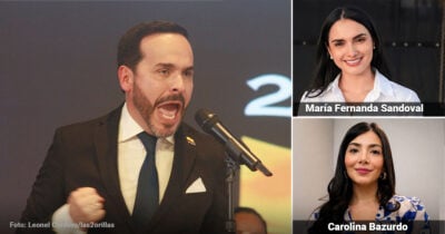 Las dos mujeres que forman parte del círculo de 15 que rodea a Abelardo de la Espriella 