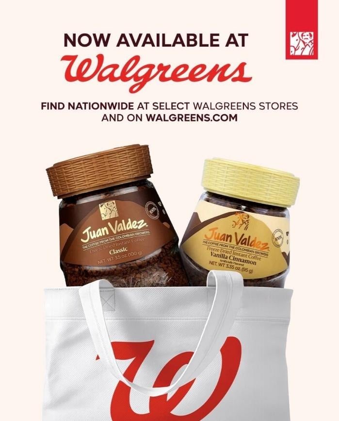  - El café Juan Valdez le sigue los pasos a Bon Bon Bum y entra a Walgreens en EE.UU.