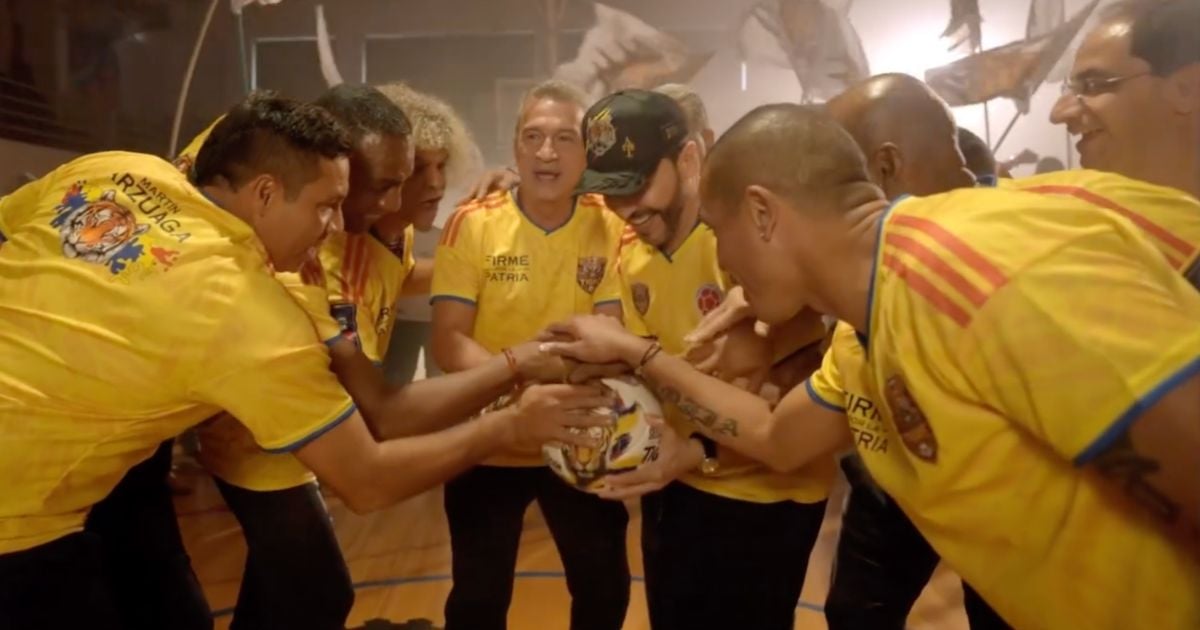  - ‘La selección del Tigre’; el video en el que grandes exfutbolistas colombianos se la juegan con De la Espriella