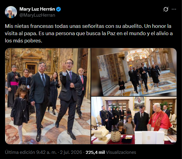Petro volvió la audiencia papal con León XIV una reunión familiar con su nueva pareja incluida - Petro volvió la audiencia papal con León XIV una reunión familiar con su nueva pareja incluida